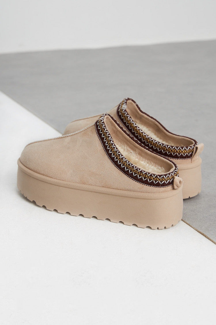 Chaussures Plateforme Beige