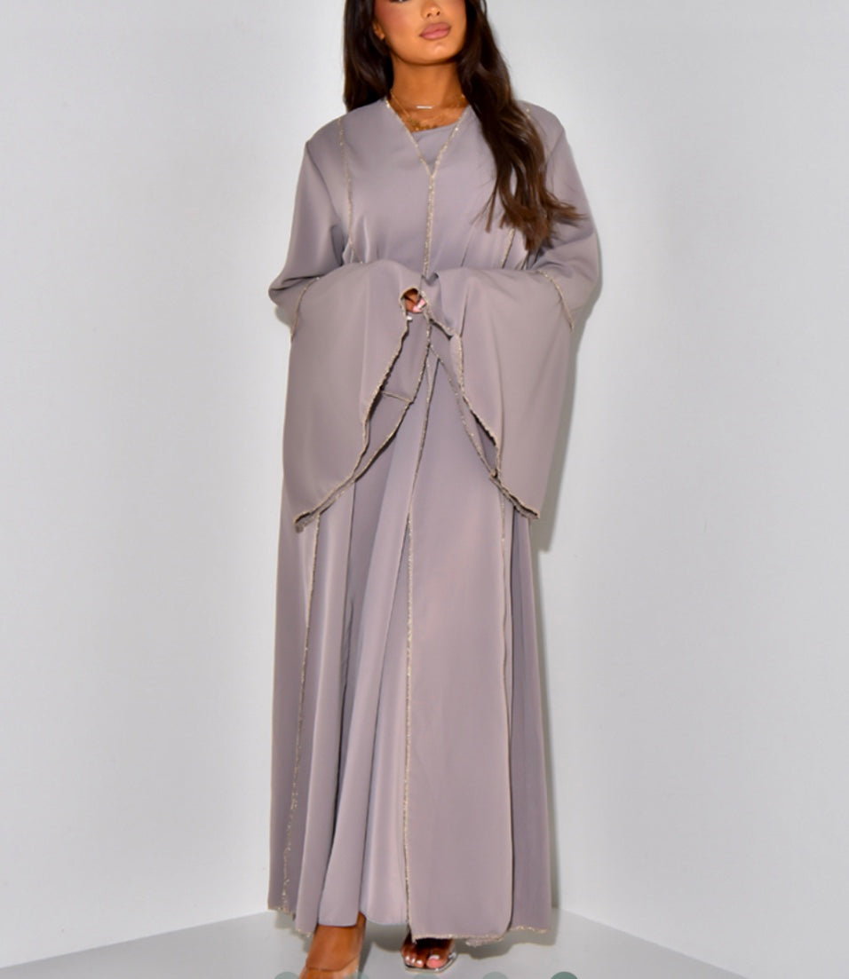 Ensemble Abaya Kimono Couture Or