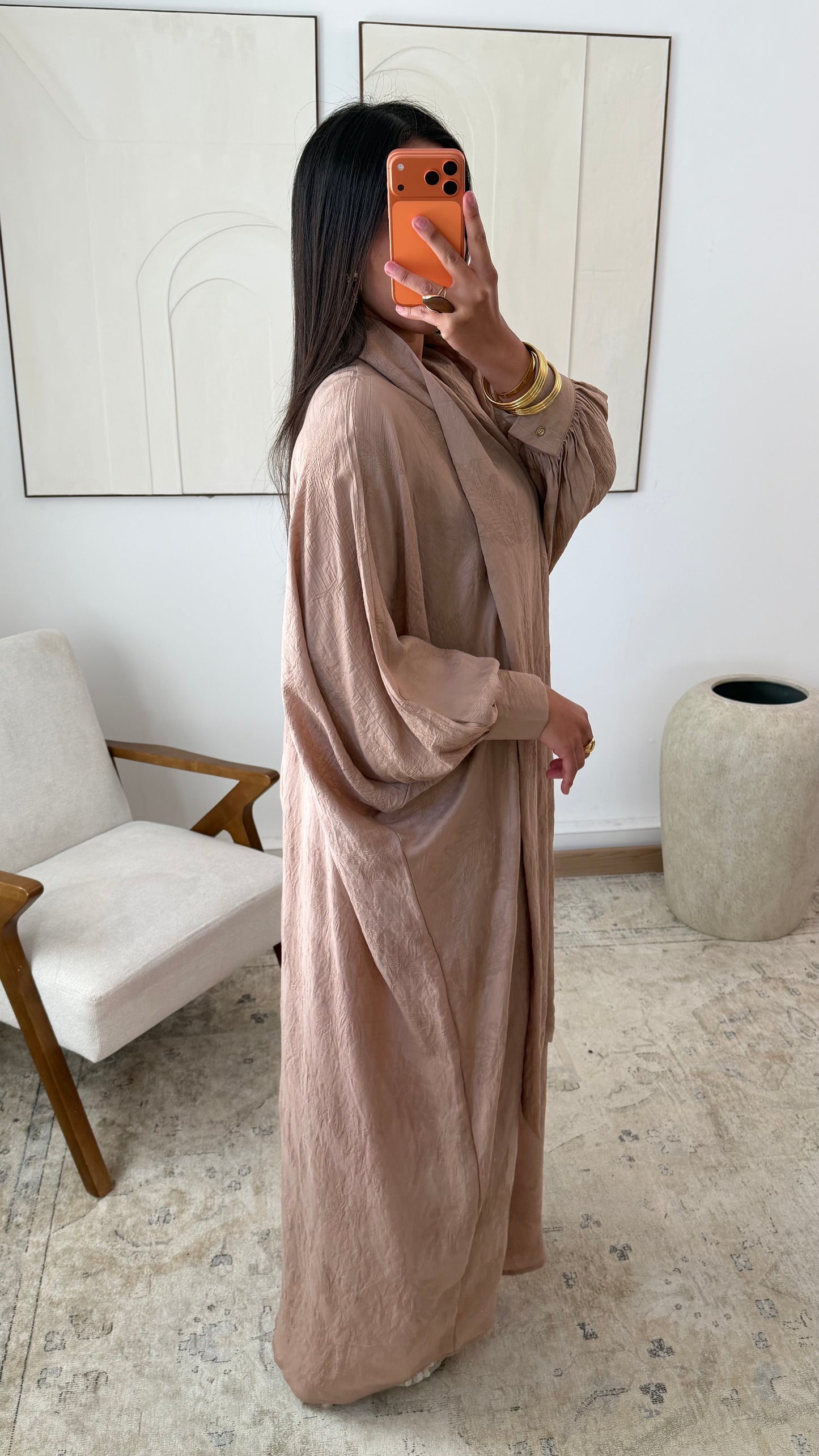 Robe oversize col lavallière