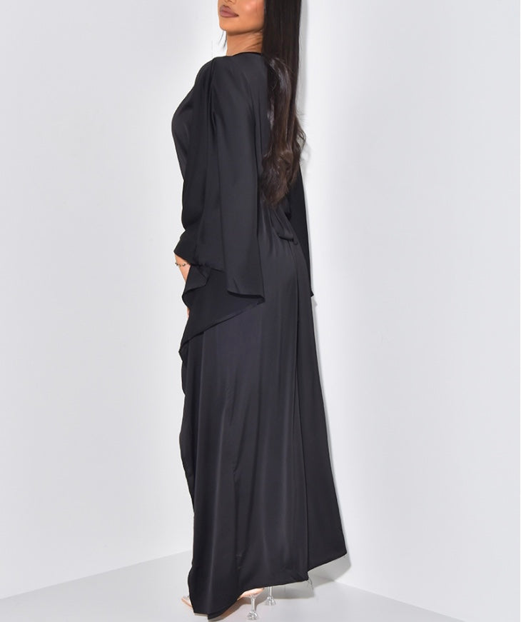 Abaya Satin Ajustable