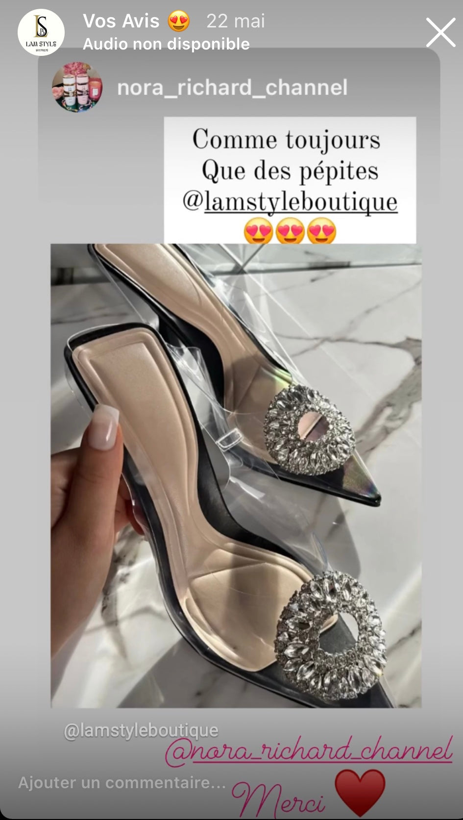 Chaussures Escarpins Noirs Transparents Bijou Strass