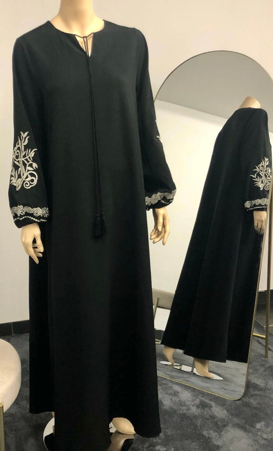 Abaya Longue Brodée