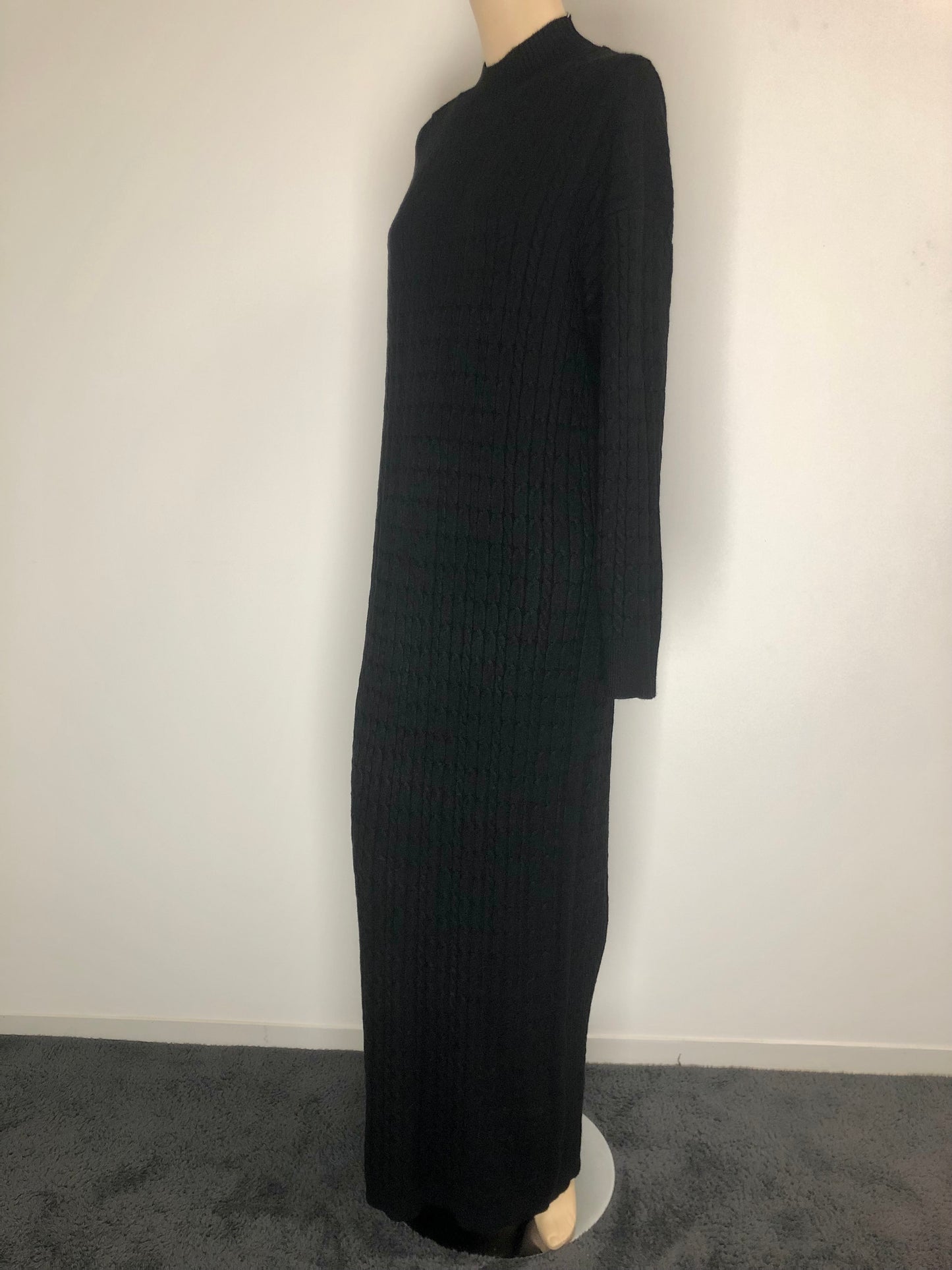 Maxi Robe Maille Torsadée