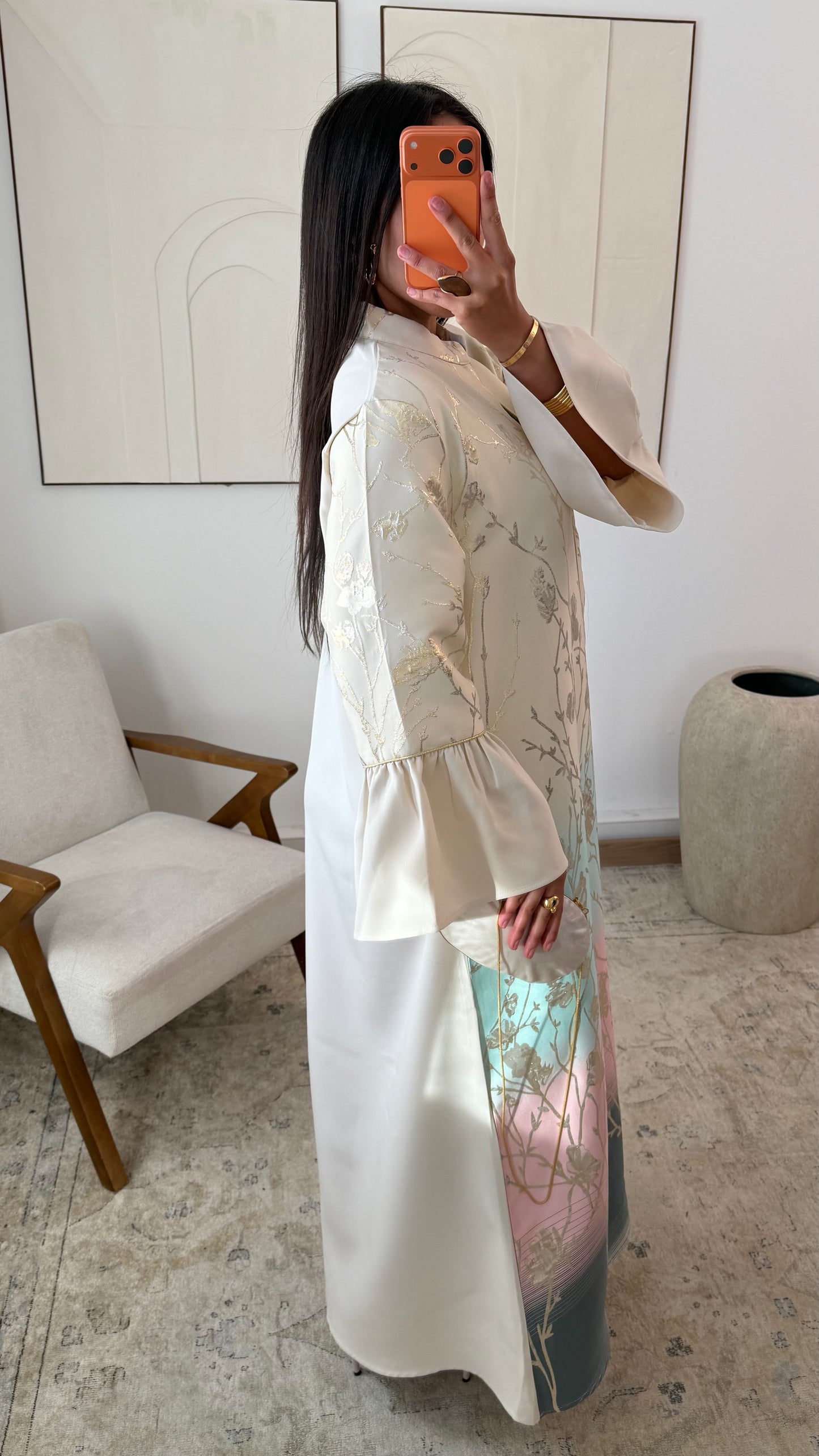 Abaya imprimée premium