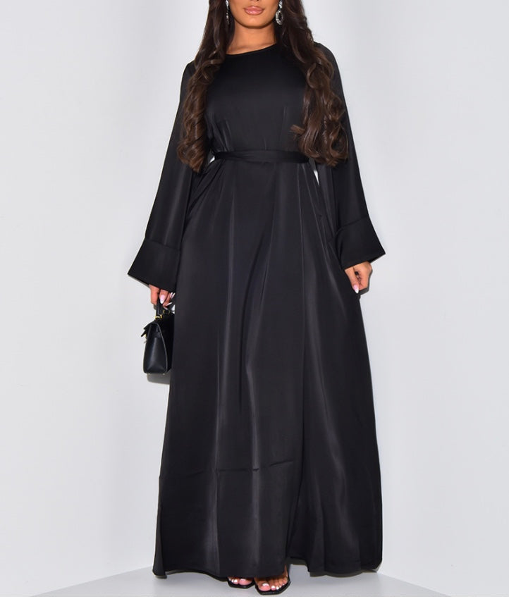 Abaya Satin Manches Repliées