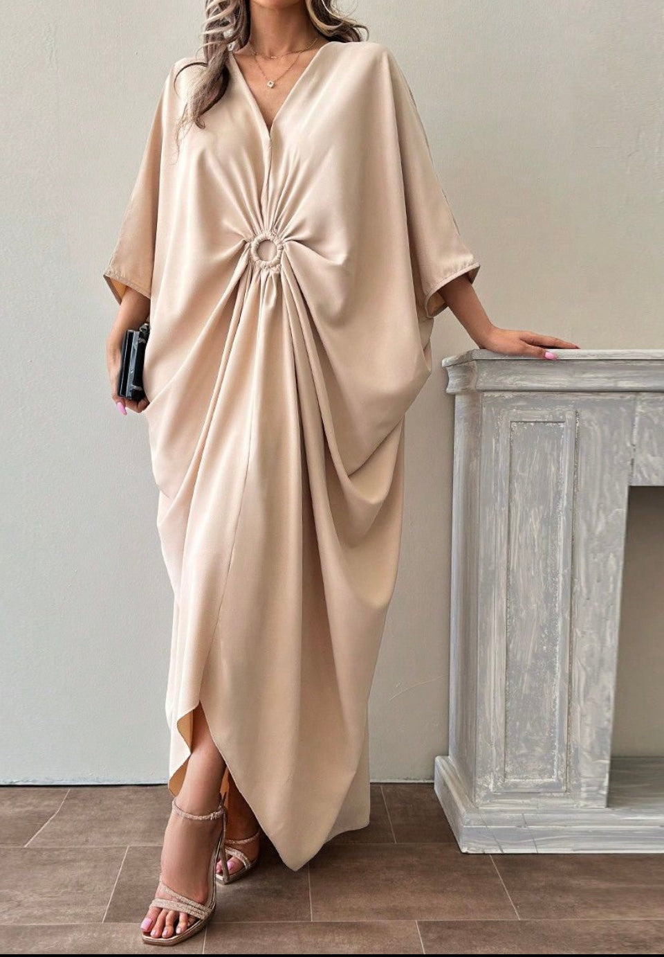 Robe Satin Oversize Anneau