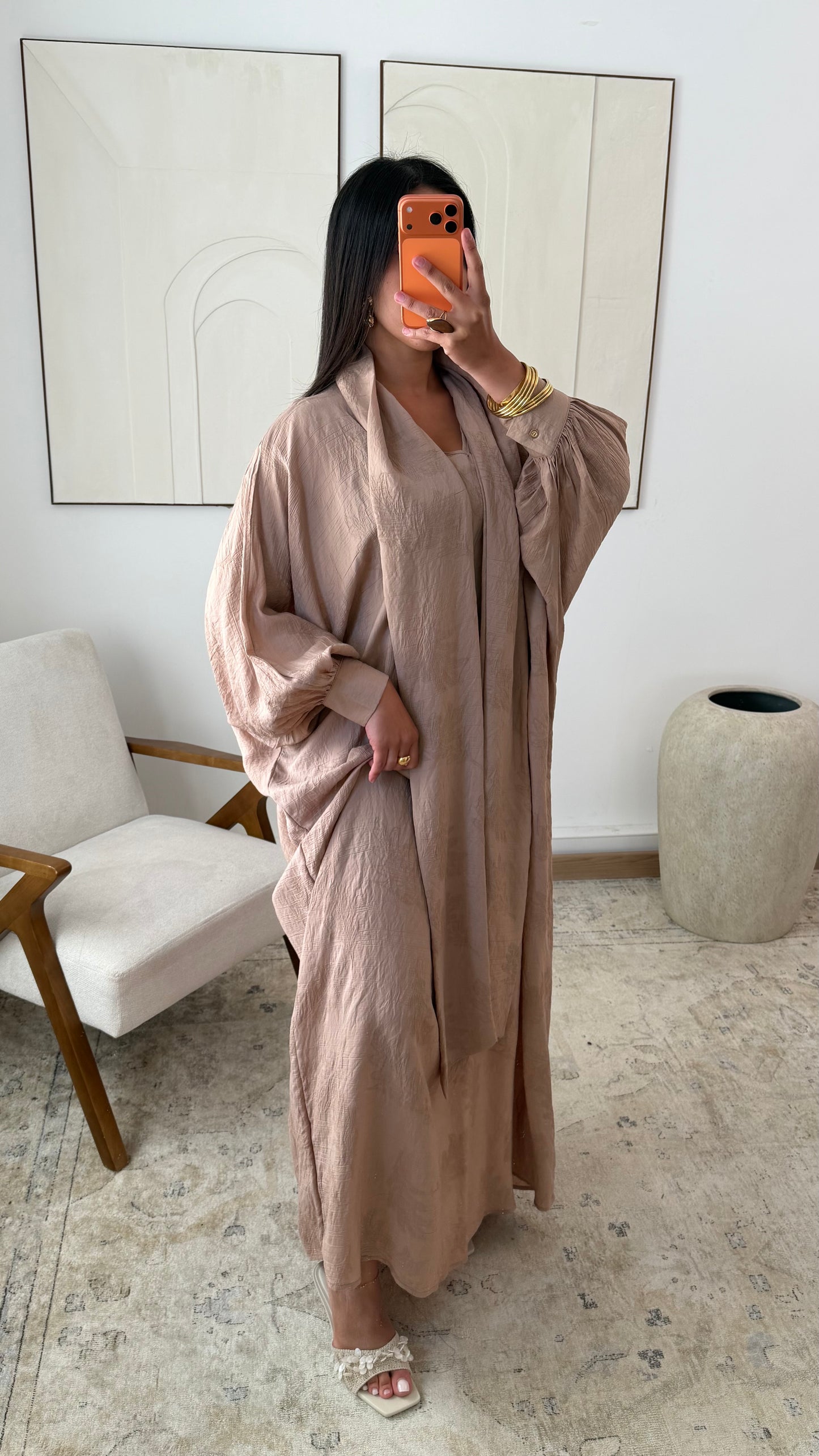 Robe oversize col lavallière