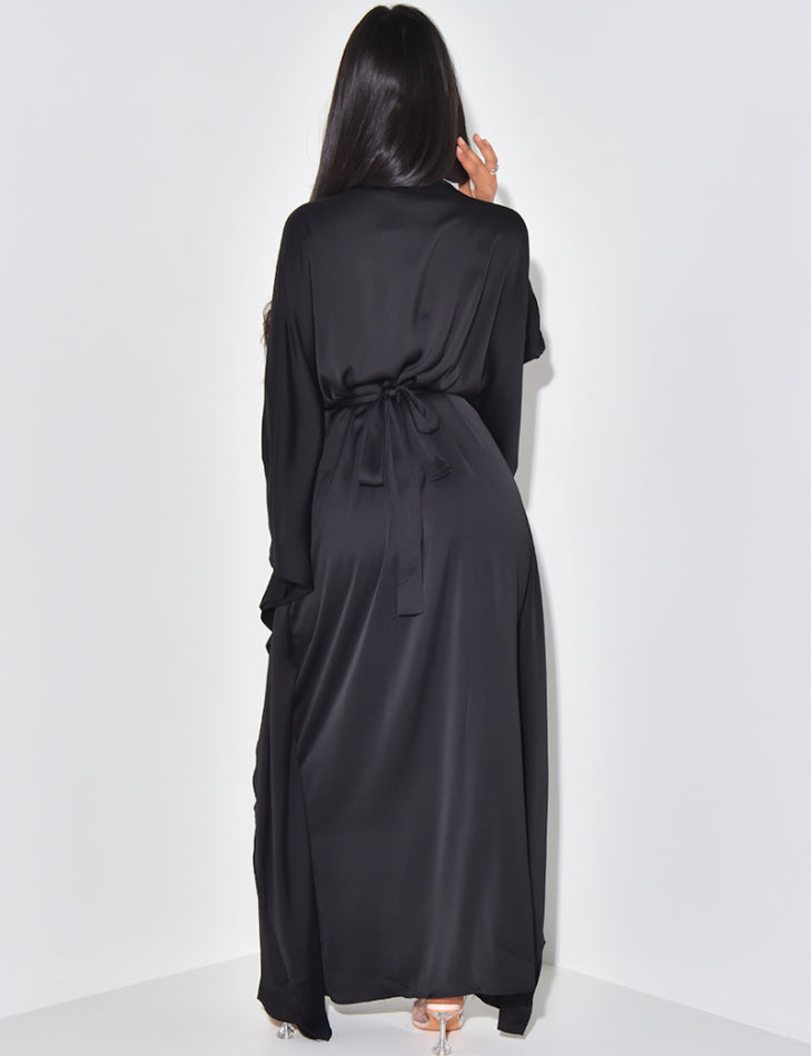 Abaya Satin Ajustable